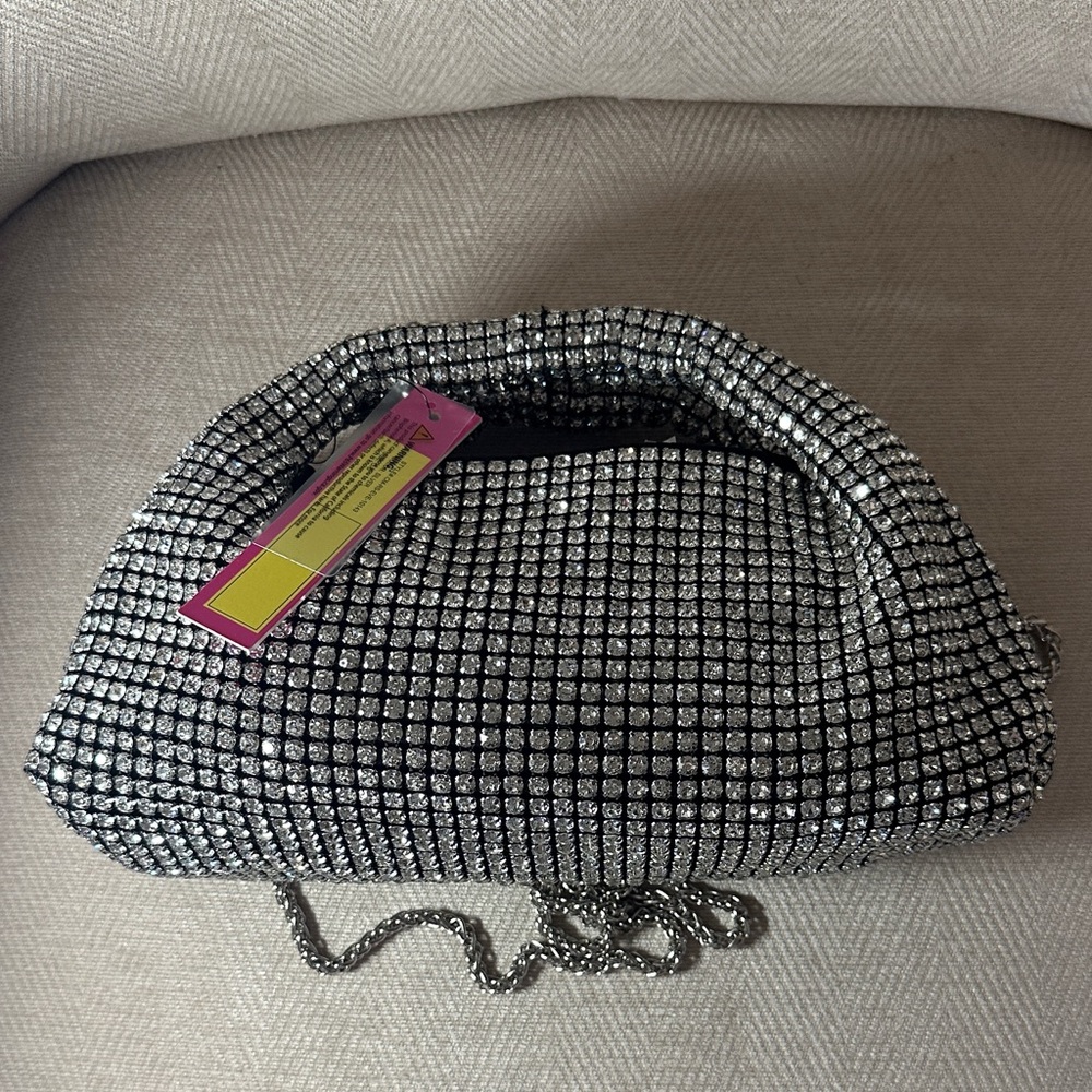 Catherine Malandrino Glittering Silver Bag - Picture 2 of 6